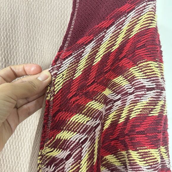 Free People Top Sz M Rainbow Dreams Thermal Knit Wide Sleeves Arizona Sands boho - Picture 13 of 16